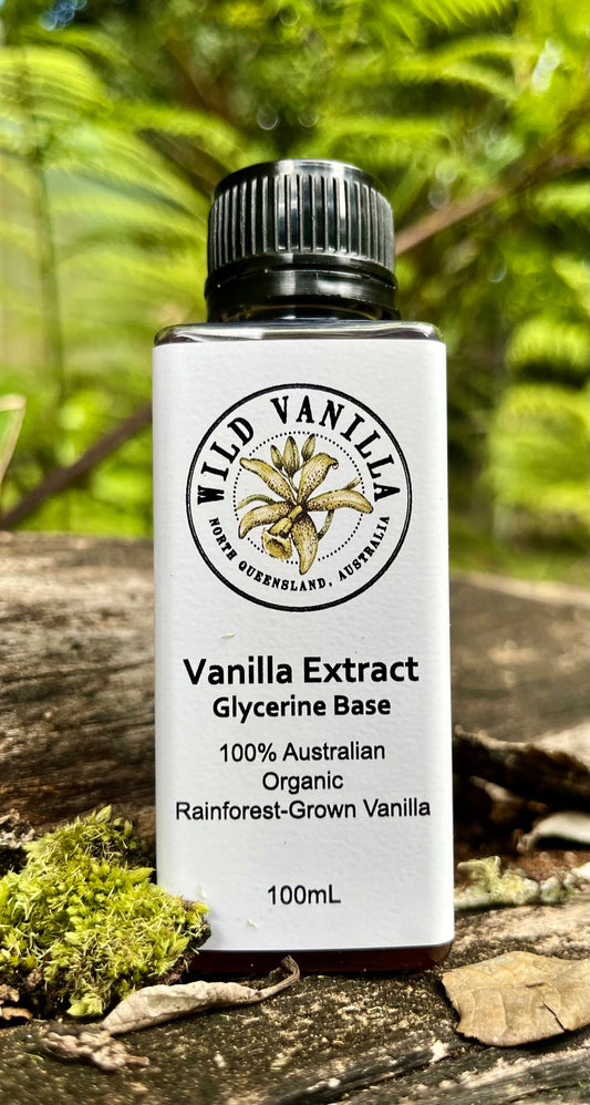 100ml Glycerin Base Vanilla Extract Organic Rainforest Grown Wild Vanilla